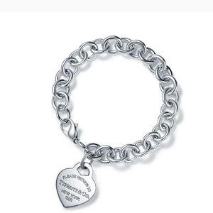 Tiffany and Co. heart tag charm bracelet